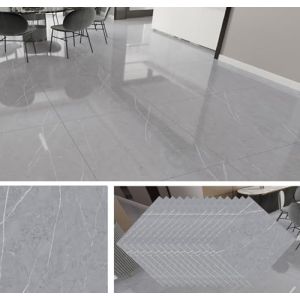 GBACHOOSE 40 Pièces Dalle PVC Adhésive 30x30 cm, Revêtement de Sol 1,3 mm, Parquet Marbre Adhésif, Lino en Rouleau pour Salon, Cuisine, Chambre (GBACHOOSE, neuf)