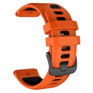 ISABAKE 22mm Bracelet pour Garmin Forerunner 935/Forerunner 945/Forerunner 955/Forerunner 965/Forerunner 970,22mm Silicone Sport Remplacement Bracelet pour Garmin Descent G1/ Descent G1 Solar (Isabake, neuf)