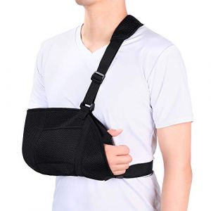 Médicale Écharpe de Bras, Arm Sling, Écharpe de Bras Épaule Réglable,Médicale Bandoulière pour Maintien du Bras Immobilisation, Bras Épaule Sling Renforcée Cassé L'avant-bras Fractures (Ironcty, neuf)