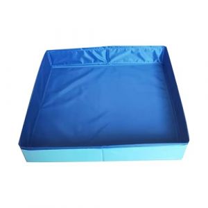 Bassin De Baignade pour Animaux, Piscine Pliable pour Chien, Baignoire Carr&eacute;e pour Chien en PVC, Piscine De Pagayage pour La Maison Utilisation du Bain Amusant &Agrave; La Maison, 50 X 50 X 10 CM (yanogtra, neuf)