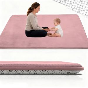 Stqyeiw Tapis pour b&eacute;b&eacute; Epais de 3 CM Tapis d'&eacute;veil et de Jeux Bebe Tapis d'enfants pour Filles et Gar&ccedil;ons Conception Antid&eacute;rapante pour la Chambre Bebe, Chambre d'enfants 150 x 280 cm Rose (ZHANG SHANG MAO, neuf)