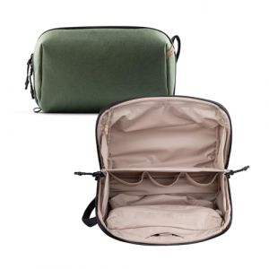 PGYTECH Trousse de Toilette Suspendue Homme Femme, Trousse Toilette Voyage Accessoires, Imperméable Trousse de Voyage pour Articles de Toilette et Cosmétiques,Vert (PGYTECH-Direct, neuf)