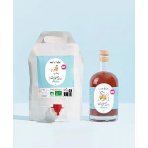 Archie, Pack Vinaigre de Cidre Biologique & sa recharge - Non filtr&eacute;, non pasteuris&eacute;, avec la m&egrave;re de vinaigre. Made in France, Normandie. Rituel &agrave; boire. Bouteille 500 ml + recharge 1L. (Archie & Compagnie, neuf)
