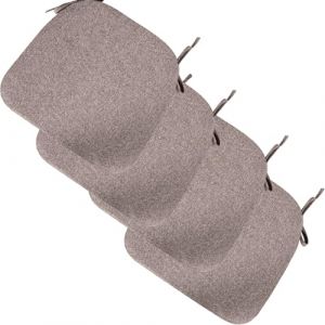 BLLMTEAR 40x38cm Galette de Chaise Lot de 4, Coussin Chaise Cuisine Lavable, Galette de Chaise Dehoussable Lavable, 3cm éPais Coussins de Chaises D'Interieur (Achievements shop, neuf)