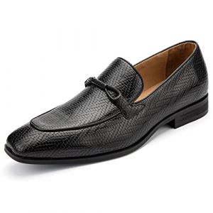MEIJIANA Moccasin Homme Chaussure Homme Ville Chaussure Mariage Homme Chaussures Bateau, noir-01, 45 EU (12 UK) (MEIJIANA STORE, neuf)