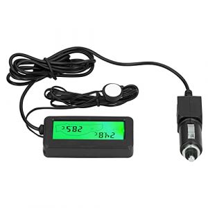 Tomotato Thermom&egrave;tre de Voiture, Mini Jauge de Temp&eacute;rature Num&eacute;rique Universelle DC 12 V avec &eacute;cran R&eacute;tro&eacute;clair&eacute; LCD pour Automobile(Vert) (Hairolory, neuf)