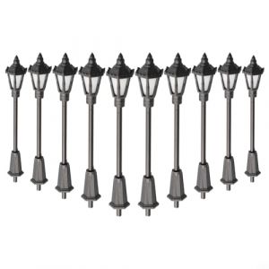 HpLive Lot de 10 lampadaires HO TT OO mod&egrave;le ferroviaire 65-70 mm r&eacute;glable LED Street Light Lamp 1:50-1:100 pour parc mod&egrave;le ferroviaire, 1691799253 (Focuslifeshop-eu, neuf)