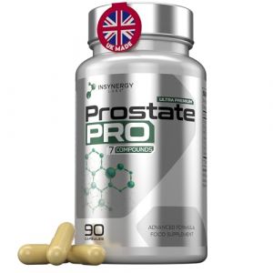 PROSTATE PRO – Complément Homme pour la Prostate – Serenoa Repens (Saw Palmetto/Palmier Nain), Ortie, Zinc – Protection de la Prostate et Confort Urinaire – 90 Gélules Véganes (Insynergy Labs, neuf)