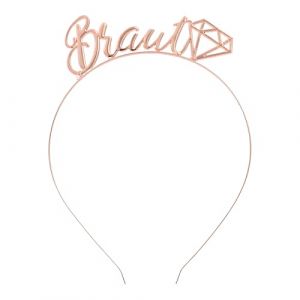 Bride To Be Accessoire Cheveux Mariage,éLéGant Evjf Future MariéE Headband Artificielle Accessoires Echarpe DéCorations,Femme Bridal Team Tete Bandeau DéCoration Cadeau pour DéGuisement (biu-shop, neuf)