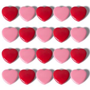 PYJLBX Aimant Frigo - 20PCS Cœur Aimant Puissant, Petit Aimants Tableau Magnétique, Mini Aimants Décoratifs Magnet Frigo Aiment pour Tableau Blanc, Cuisine, Calendrier,Carte,Bureau,École (Rouge+Rose) (Shenzhen Pingyijia Trading Co.,Ltd, neuf)