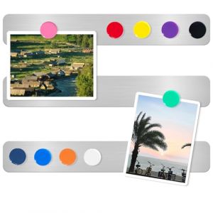 DUJEQM 3Pcs Tableau Magnetique Mural - Tableau Magn&eacute;tique Frigo, Bande Magnetique Tableau Aimant&eacute; Autocollant avec 10 Aimants Color&eacute;s, Tableau d&rsquo;Affichage pour Photos, Documents, Notes, Bureau, Maison (loudishi louxingqu jiechuangmaoyi youxiangong si, neu