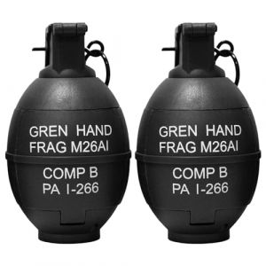 Gunyoo CS Grenade Jouets Tactiques Grenades &Agrave; Main en Plastique Airsoft Rival Jeu De Bataille Recharge Jouet pour Ext&eacute;rieur CS Jeu Cosplay Accessoires Cadeau 14+ (M26A1-Black) (linyiaiyidianzishangwuyouxiangongsi, neuf)