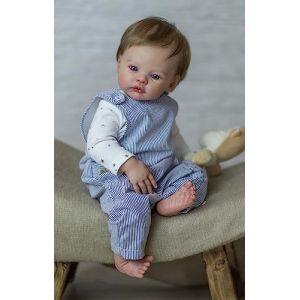 Pinky Reborn Poupée Reborn Garçon 19 Pouces 48 cm Réaliste Bebe Reborn Souple Silicone Réaliste Vinyle Souple Lifelike Mignon Nouveau-né Reborn Baby Dolls Jouets (NUER Collection, neuf)
