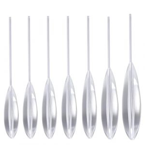 HZAOPZE Fishing Sbirolino Lot de 7 accessoires de pêche Spirolino truite, Spirolino coulant 8 g, 10 g, 12 g, 15 g, 20 g, 25 g, 30 g,lot de flotteurs truite Sbirolinos pour pâte à truite et cuillères (MiniY, neuf)