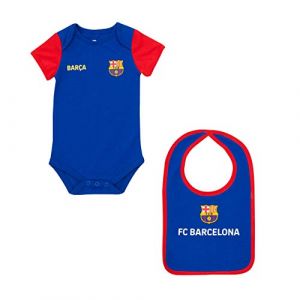 FCB Body + bavoir b&eacute;b&eacute; BARCA - Collection officielle FC BARCELONE - 24 mois (MISTERLOWCOST, neuf)