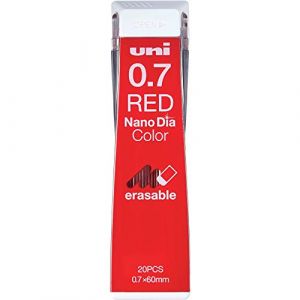 Uni mines fines Nanodia Couleur 0,7 mm Red (MONOJAPAN, neuf)