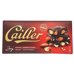 Cailler Chocolat Noir aux Amandes Entières, Crémant Suisse, 200g (TL Service, neuf)