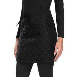 MoFiz Jupe Short Femme Hiver Jupe Matelassée Thermique Légère Jupe Randonnée Outdoor NoirPro EU L (ARKE1688, neuf)