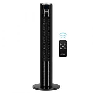VonHaus Ventilateur Colonne - Ventilateur sur Pied - Climatiseur Mobile de 87 cm avec Minuterie, Télécommande, 3 Vitesses de Brise – Pour Chambre, Pièces Familiales - Garantie de 2 Ans (VonHaus FR, neuf)
