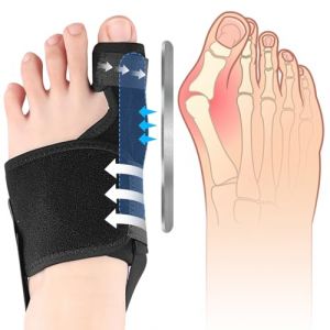 Correcteur Hallux Valgus, R&eacute;utilisable Redresseur Orteil Antid&eacute;rapant, R&eacute;glable Nuit & Jour Ecarteur D'orteil Oignon, S&eacute;parateurs D'orteils Avec, Pour hallux valgus Bunion Femmes et Hommes(Gauche) (muyulun, neuf)