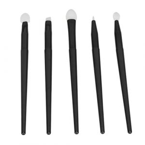 Generic Kit de Pinceaux &agrave; L&egrave;vres en Silicone Portable, Facile &agrave; Appliquer, Eyeliner, Sourcils, Ensemble de Pinceaux de Maquillage pour la Maison, 5 Pi&egrave;ces (Rukeider, neuf)