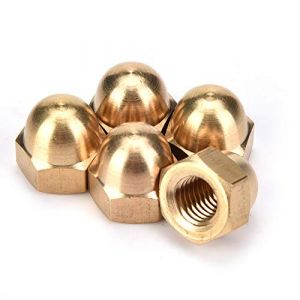 Écrou de Dôme, écrou Hexagonal Borgne, Boulons à Filetage Femelle en Laiton Couvrent les écrous de Dôme pour la Protection des Attaches de Véhicule Intérieur Extérieur(M12 (5PCS)) (Vijayli, neuf)