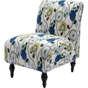 Housse de Fauteuil sans Accoudoir,Extensible 1 Place Housse De Chaise,Elastique Housse De Canapé Housse De Salle à Manger Amovible Lavable pour Salon Chambre (Color : White/Bottle Green, Size : 1pc (Lausit Zenr, neuf)