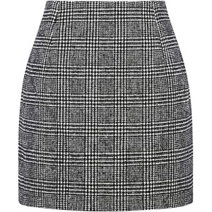 WINKEEY Mini Jupe Femme Crayon &Eacute;cossaise Jupe Court Haute Taille Bodycon pour Automne/Hiver, Noir L (WINKEEY, neuf)