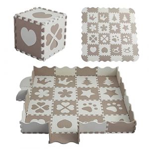 MUSOLEI Tapis Puzzle Bébé Dalle Mousse Enfant Tapis d’eveil Animaux Tapis de Jeu Imperméable 142x142x1 cm Antidérapant 36 Dalles Cadeau Fête Naissance Anniversaire Modèle 01 (KIDS BEDROOM, neuf)