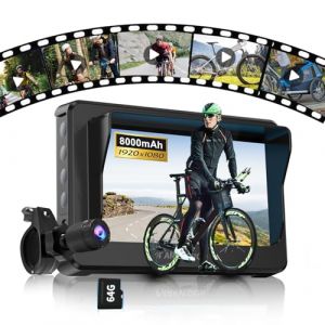 PARKVISION Cam&eacute;ra de recul Velo, Camera pour Velo Sert de retroviseur, &eacute;cran AHD 1080p 4,3 Pouces, Batterie 8000 mAh, Miroir a Velo Camera pour v&eacute;los &eacute;lectriques, de Ville et de Montagne (Ascend_Auto, neuf)