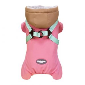 Izefia Manteau pour Chien V&Ecirc;Tements pour Animaux Manteaux Coupe-Vent Temps Froid Veste avec Harnais et Sangle Thoracique V&Ecirc;Tements Chauds d'hiver Manteau &Eacute;Pais en Coton pour Petit Chien et Chat Moyen (Rdc Toy, neuf)