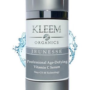 Kleem Organics Serum Vitamine C Visage avec Acide Hyaluronique et Vitamine E - Vitamine C Serum Visage qui Boost le Collagen, Réduit Rides, Taches Acné, Taches Noires - Sérum Vitamine C Bio 30ml (Om Shanti Cosmetics, neuf)