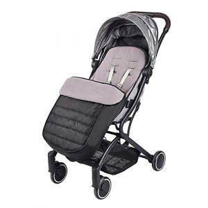 Housse SONARIN Universelle Premium Poussette Chancelière,imperméable et Coupe-Vent,Cosy Toes Doublure Polaire,pour Poussette Landau Buggy(Noir) (SONARIN FR, neuf)