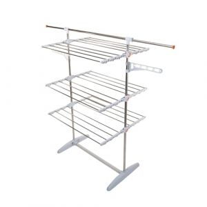 Teleshopping Séchoir Innovation Deluxe - Séchoir Étendoir Linge Intérieur - Séchoir à Linge Pliable, Compact et Stable - Étendoir à Linge Facile à Déplacer - Avec Barre d'extension spéciale drap de 2m (SELEXTRA, neuf)