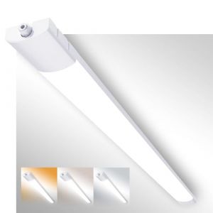 Fynokst Lot de 1 R&eacute;glette LED 120 cm, 36W 3960 LM Neon LED, 3 Couleur (3000K/4000K/6500K) IP65 ext&eacute;rieur &eacute;tanche, Tubes Lumineux pour garage, Cave,entrep&ocirc;t, bureau, atelier, &eacute;clairage de cuisine (WORL DWIDE, neuf)