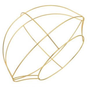 STOBAZA Support M&eacute;tallique pour Casquette Chinoise R&eacute;tro en Fer Robuste Taille Moyenne Accessoire DIY pour D&eacute;coration de F&ecirc;te Mariage et Sc&egrave;ne Vintage Cadre de Chapeau Classique (Vitong, neuf)