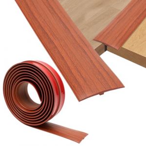 Profil de transition, Tutamaz T Profil de seuil autocollant 5x300cm, Bande de seuil en PVC pour portes, Profil de transition autocollant pour seuils de portes, sols en parquet, sols stratifi&eacute;s (Tutamaz, neuf)