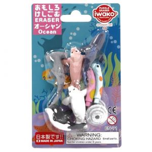 Iwako Gomme Animaux Oc&eacute;an (RAREWAVES-FR, neuf)