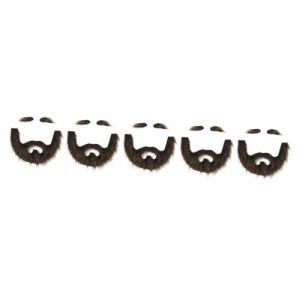 Didiseaon 5 Ensembles habiller la barbe moustache réaliste faux sourcil fausse barbe faux poils du visage moustache à barbe complète fausse moustache accessoires de cinéma cosplay peluche (Merkowski, neuf)
