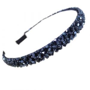 Bandeaux for femmes, accessoires for cheveux, cerceau &agrave; cheveux en cristal, f&eacute;e sauvage, super dame, strass, temp&eacute;rament, &eacute;pingle &agrave; cheveux, bandeau gris(Blue) (SJVNGYEW, neuf)