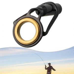 Kit de r&eacute;paration de canne &agrave; p&ecirc;che avec anneau en c&eacute;ramique et cadre en acier inoxydable pour canne &agrave; p&ecirc;che (4 mm) (dedicatestore, neuf)