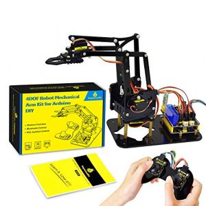 KEYESTUDIO Robot Bras pour Arduino IDE, Smart Robot Car Kit avec UN0 Educatif et Intelligent pour Adolescent et Adulte (KEYESTUDIO Official-FR storefront, neuf)