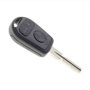 JONGO® Coque de Clé 3 Boutons Compatible avec BMW Série 3 E36 E46, Série 5 E39, Série 7 E38, Z3 | Boîtier Télécommande à Reprogrammer avec Lame Vierge (Jongoshop, neuf)