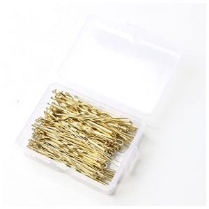 Épingle À Cheveux 50 / 100pcs Alliage de mariage Clips Cheveux Coupes à cheveux Barrette Coupes à cheveux Accessoires Cheveux Black Side Fil Fil Dossier Outils Épingle À Cheveux Mariage(100pcs gold) (钟祥市微琼维商贸有限公司, neuf)