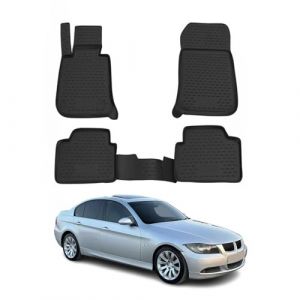 OMAC 3D Tapis de Sol Compatible avec BMW Série 3 E90 E91 E92 2004-2013 en Caoutchouc Noir (omacfrance, neuf)