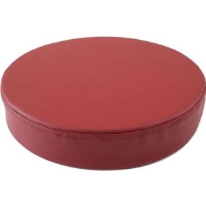 BLLMTEAR Coussin De Chaise Ronde Imperméable/Galette De Chaise en Cuir PU,35/40/45/50cm Coussin De Siège De Voiture, for Intérieur Et Extérieur, Jardin, Cuisine, Bureau(Jujube Red,15.7x2in/40x5cm) (Achievements shop, neuf)