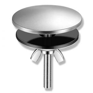 WUSJCOF Cache-trou de robinet, cache-évier en laiton chromé, compatible avec les bondes d'évier pour la maison, la cuisine et la salle de bain, cache-trou d'évier (5 cm) (NAROU DUTEN, neuf)