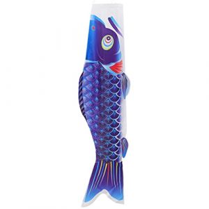YARNOW 1M Manche À Air Carpe Streamer Poisson Cerf- Volant Drapeau Koinobori Dragon Boat Festival Carpe Bannière pour La Maison Extérieur Izakaya Chambre Sushi Bar Hanging (Karrymao, neuf)
