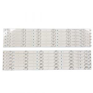 TVAAGHBCBR Barre LED (12) Compatible for Sharp LC-55CFE6241K LC-55CFE6241E 55CUF8462ES LC-55CUF8472ES LC-55CUF8372ES 55CUF8372KS LC-55CFE6452E 55CUG8462E(3V) (yangchengzemingshangmaoyouxiangongsi, neuf)