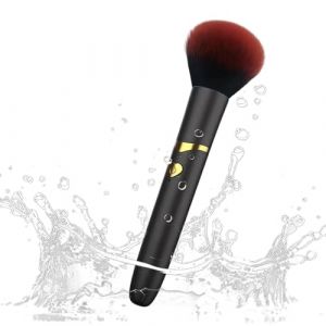 Brosse de maquillage vibrante &ndash; Outil de vibration r&eacute;glable de 16 x 3 cm, applicateur professionnel &eacute;tanche, appareil cosm&eacute;tique &eacute;lectrique avec r&eacute;glages de vitesse | Blush Contour Bronzer Cr&egrave;me (DAOXAG, neuf)